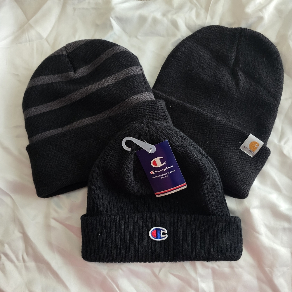 Carhartt and Champion Knit Beanies